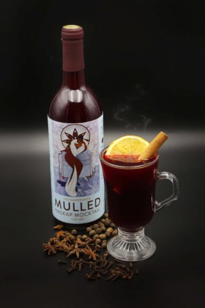 Distemperance Mulled Haskap Mocktail